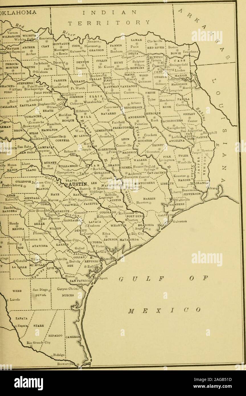 . La geografia del Texas, fisico e politico. Fig, 133. Co. Mappa di indice Trxas Abilene, 213.sommatore, spalmatura, 74.Agate, 110. , ^ , agricola e meccanica col-lege, 139.i prodotti agricoli, miscellane-unità organizzative, 90.agricoltura, 83. Alamo, la caduta del, 128. Alamo Plaza San Antonio, 160. Alligatore, 72. Terreno alluvionale, 30. Rocce alterate, 6, 8. Anfibi, 72. Angelina fiume, 31. Anglo-americana, 122. Animali, 63. Gli animali e le piante, caratteristico, 62.Anolis, Carolina, 72.Archaeon sistema, 14.Area del Texas, 3.condizioni aride, 39.Armadillo, Nine-Banded, 65.artesiano molle, 38.acqua Artesiana, 3 Foto Stock