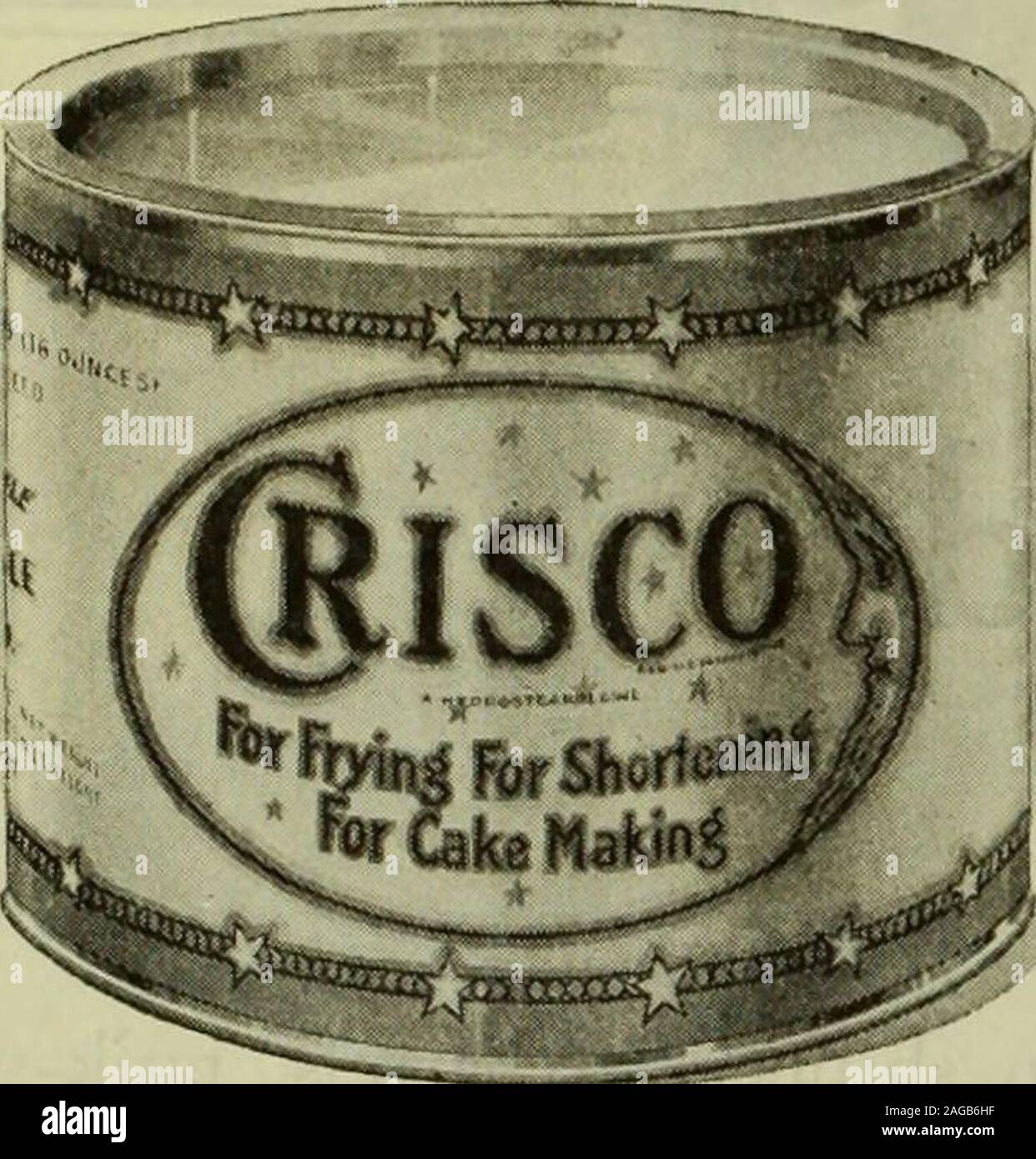 . Il sabato sera post. crosta sì, se non siete usingCrisco. Crisco makesbetter base di pastafrolla per torta-. Chiedete al vostro droghiere per Crisco in thissanitary, a prova di polvere contenitore.mai venduti alla rinfusa. Pound andlarger dimensioni, piena i pesi netti. Inoltre Criscois realizzati e venduti in Canada. Foto Stock