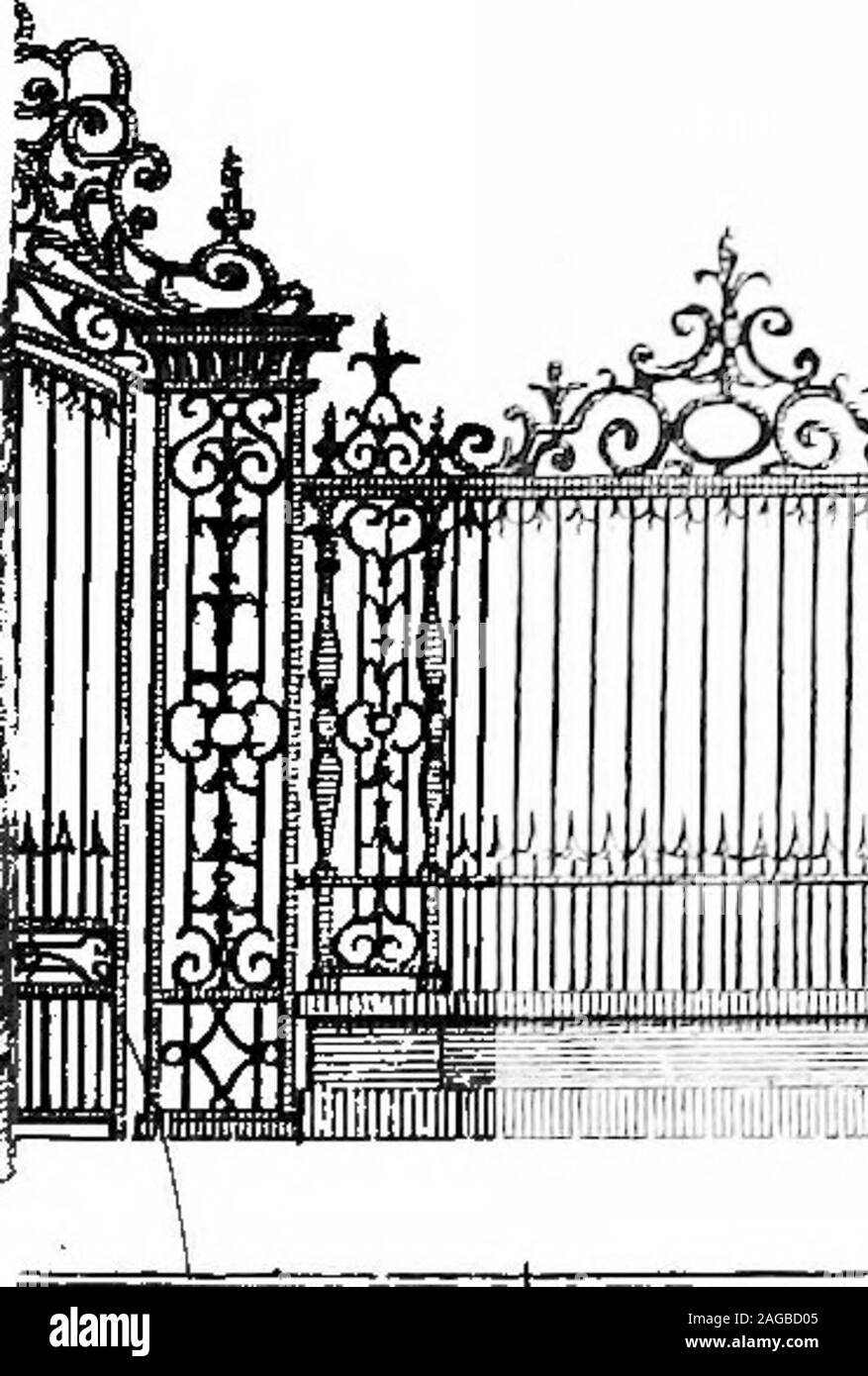 . Inglese di elementi in ferro battuto del XVII e XVIII secolo; uno storico & analytical conto dello sviluppo esterno smithcraft. .Rll^b^ F^ Foto Stock