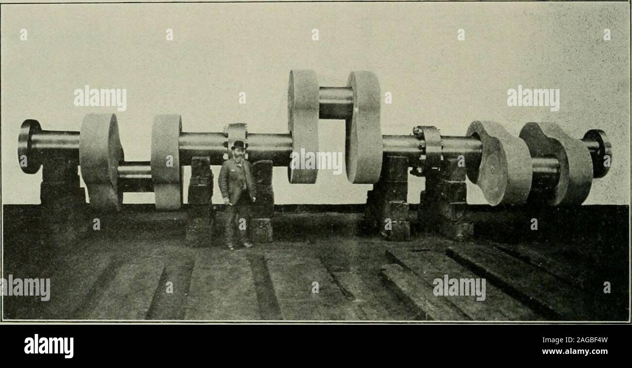 . La fabbrica e la gestione industriale. y del com-pound motori quando azionato sotto condizioni difterent, uno di whichwas la distribuzione del potere tra i cilindri variando la bassa pressione di cut-off senza cambiare quello dell'alta pressione. Ordi- 56 LA RIVISTA DI INGEGNERIA. naril)-, a meno che il taglio-ott in bassa pressione della bombola è stata somewhatearlier rispetto a quella dovuta al legame in pieno l'ingranaggio di alta pressione-cylin der dovrebbe sviluppare più della sua quota di lavoro. Questi ex-periments ha dimostrato che non soltanto la distribuzione del potere bevaried tra i cilindri, ma che dal judi Foto Stock