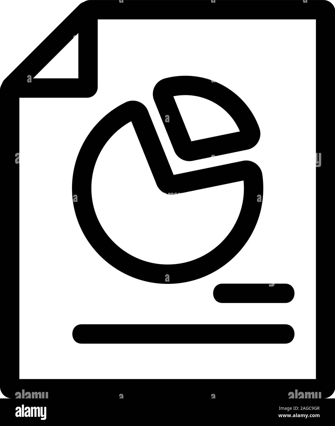 Il documento tecnico icona vettore. Isolate il simbolo di contorno illustrazione Illustrazione Vettoriale