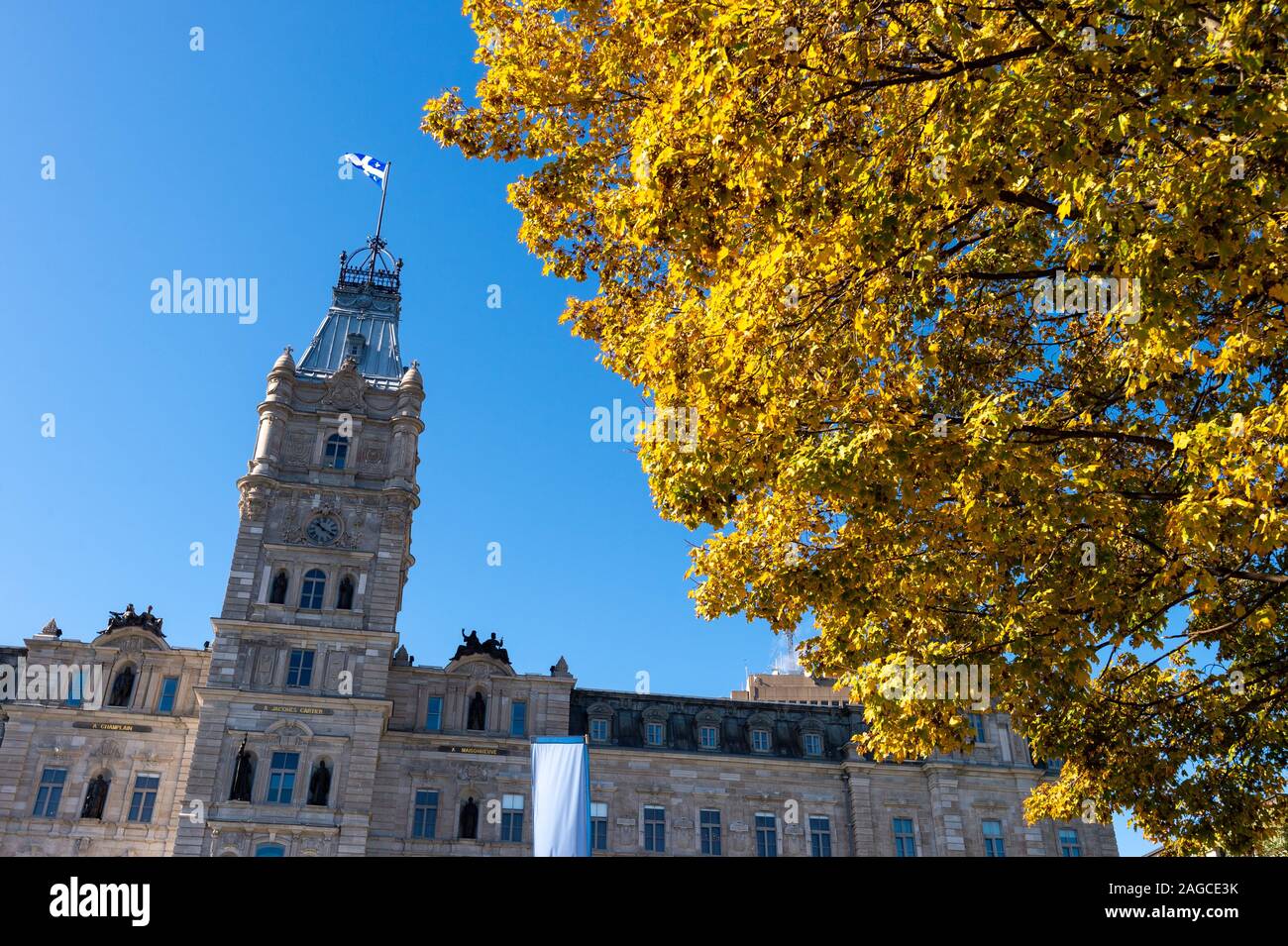 La città di Quebec, Canada - 5 October 2019: Assemblea nazionale del Québec in autunno Foto Stock