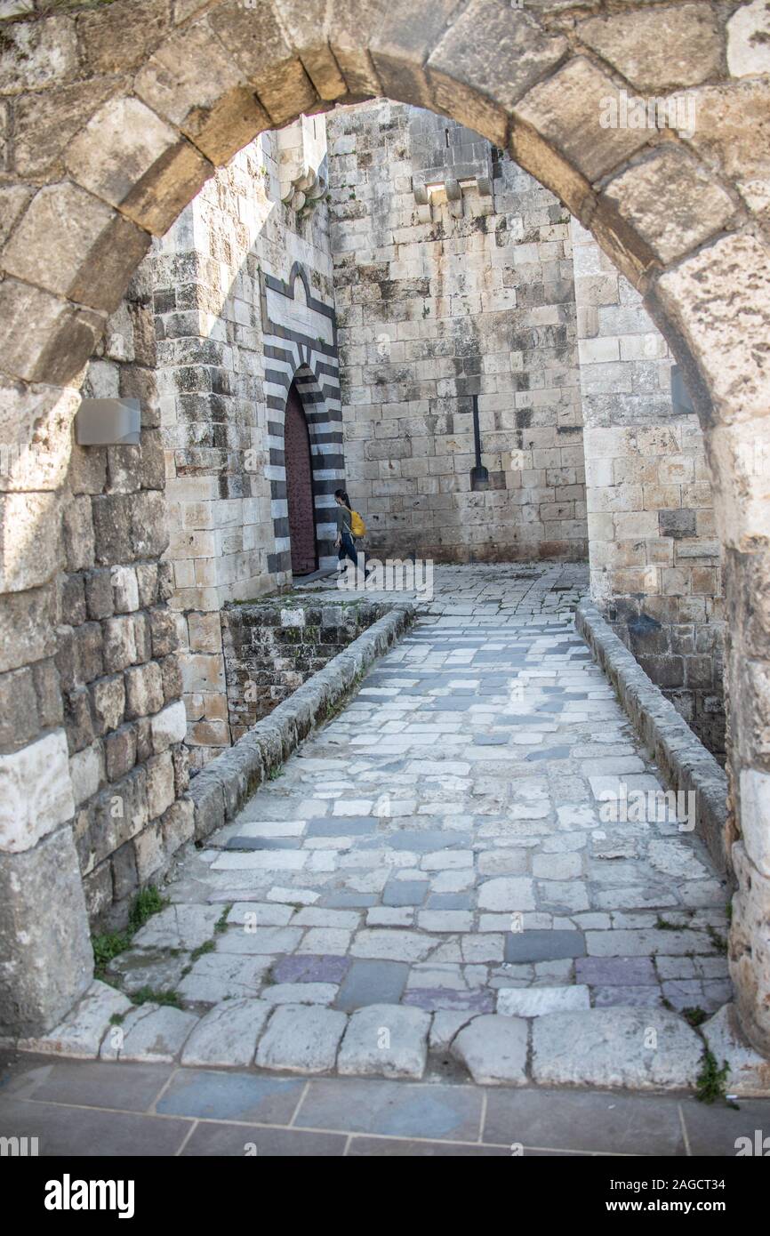 Raymond de St Gilles Cittadella, Castello di Tripoli, Tripoli, Libano Foto Stock