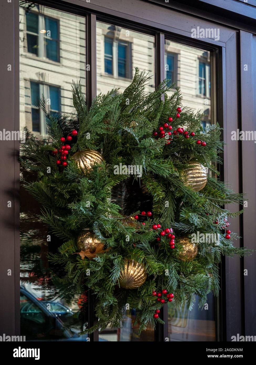 Ghirlanda di Natale Foto Stock