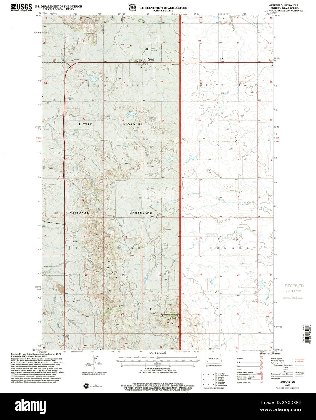 Mappa di amidon, dakota del nord immagini e fotografie stock ad alta