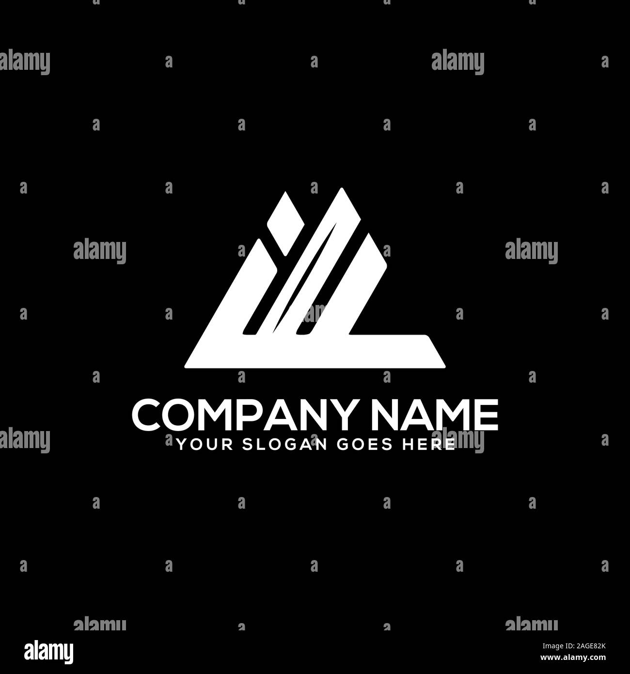 Se il logo iniziale ispirazione, I e F vettore logo, può essere utilizzato lo sport, finanza, impresa modello di logo Illustrazione Vettoriale