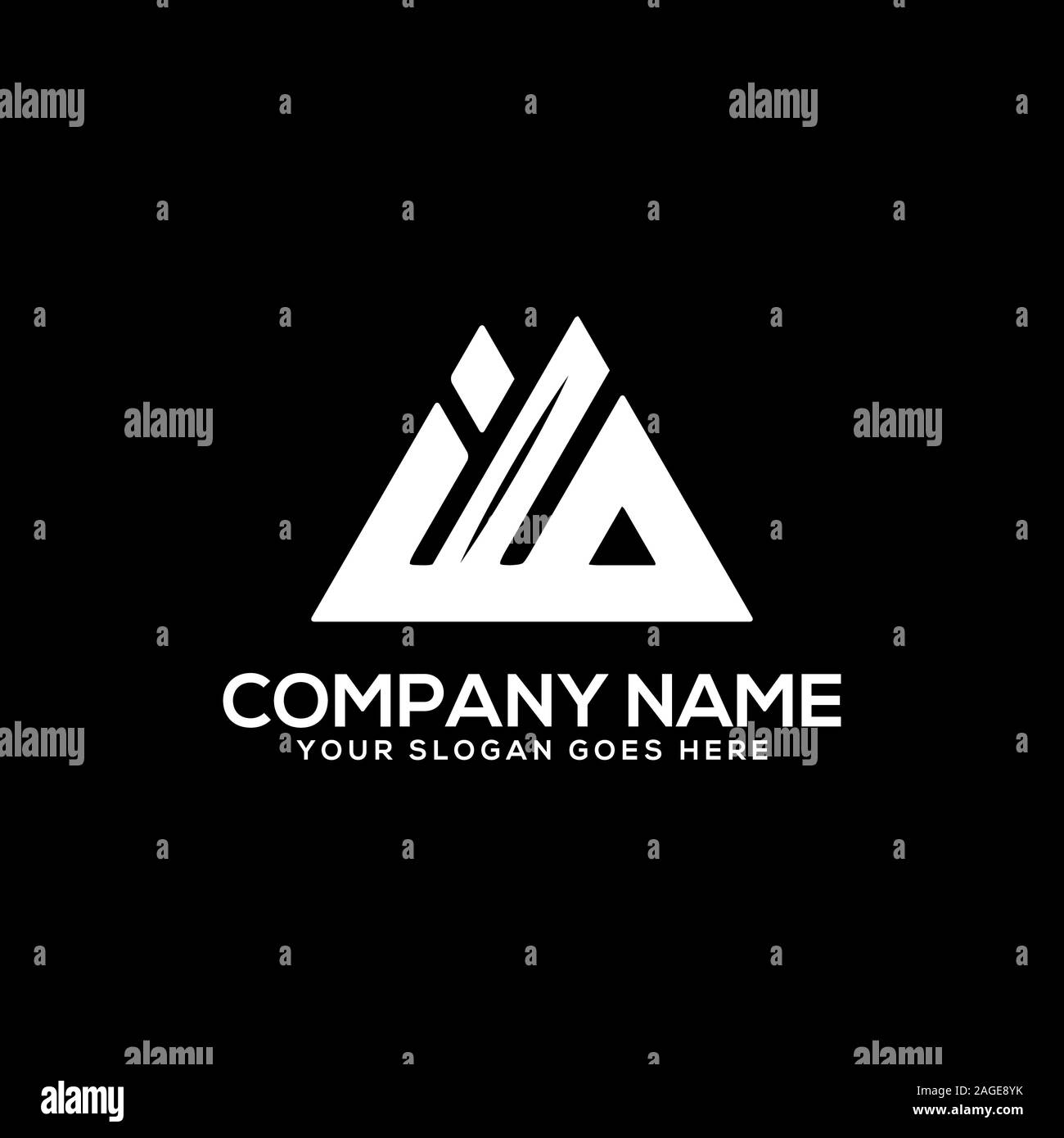 IG logo iniziale ispirazione, io e logo G vettore, può essere utilizzato lo sport, finanza, impresa modello di logo Illustrazione Vettoriale