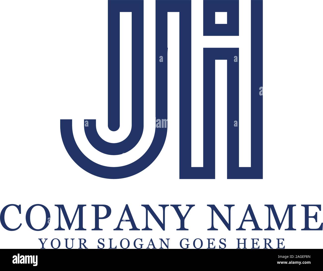 FI lettera iniziale Logo ispirazione, F e i logo di combinazione vettore con idea esagonale Illustrazione Vettoriale
