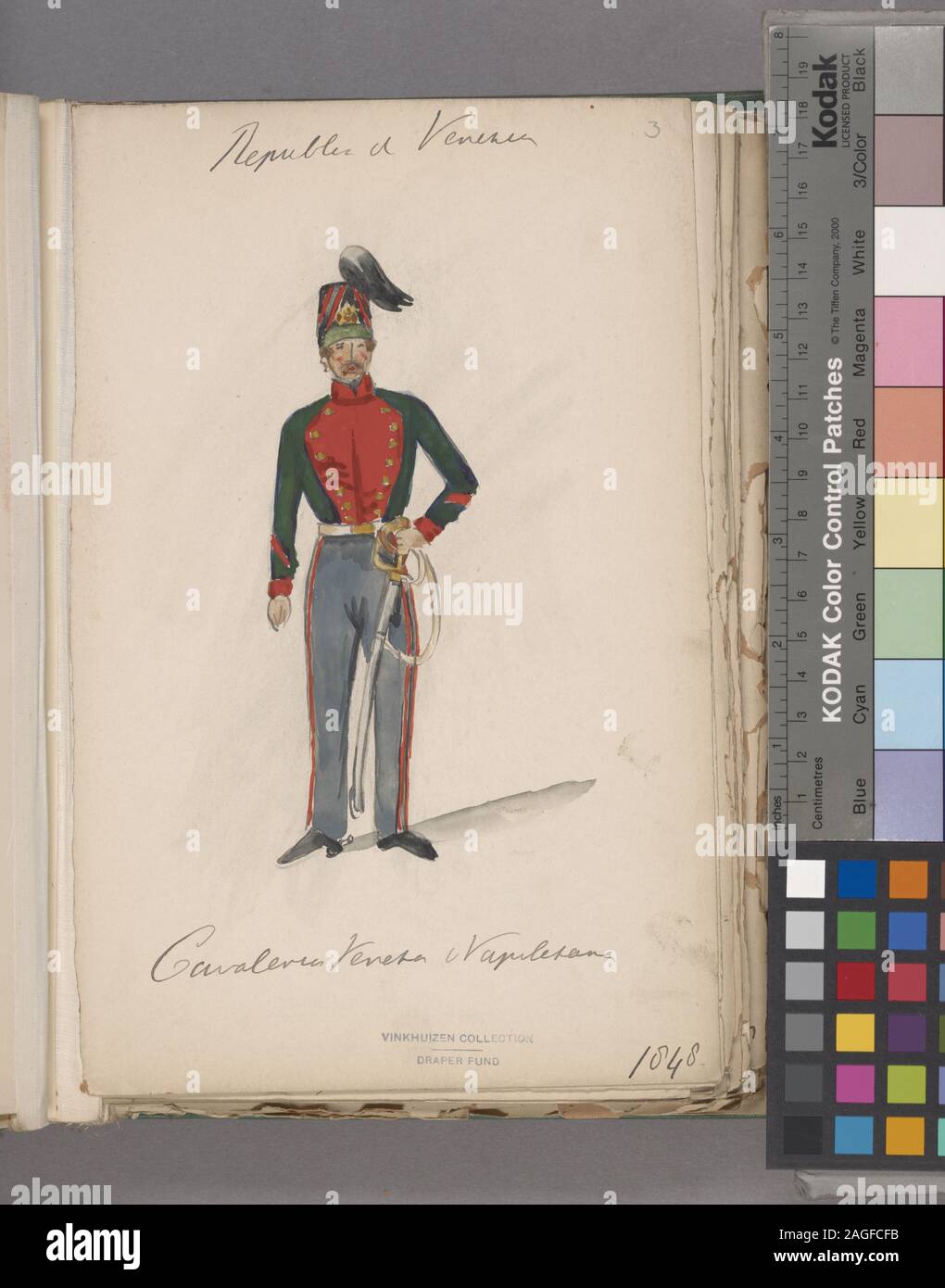 Italia soldato italiano. Venezia, 1848-1850; Italia soldato italiano. Venezia, 1848-1850 Foto Stock