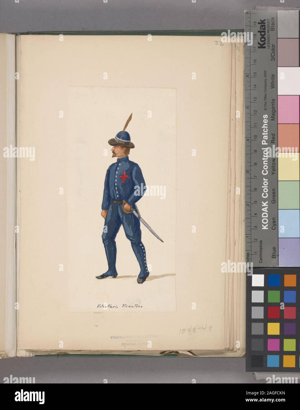 Italia soldato italiano. Venezia, 1848-1850; Italia soldato italiano. Venezia, 1848-1850 Foto Stock