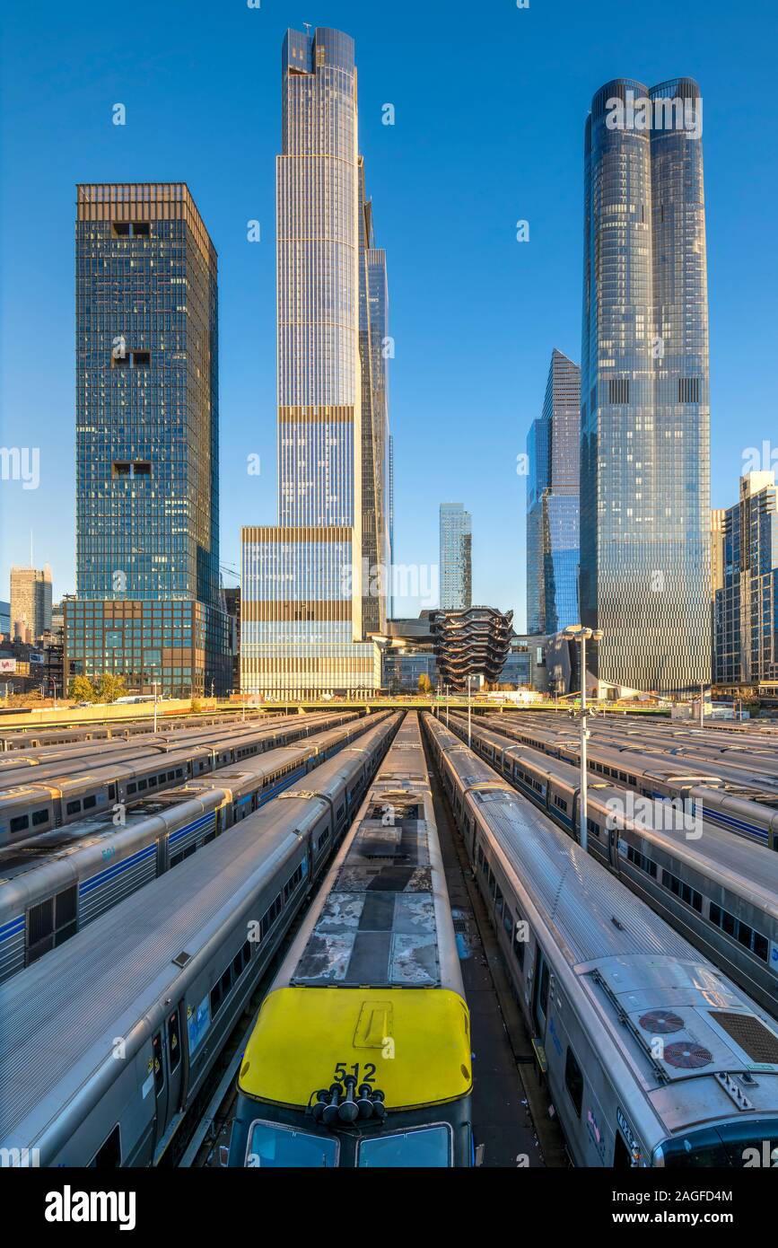 Hudson cantieri progetto di riqualificazione, Manhattan, New York, Stati Uniti d'America Foto Stock