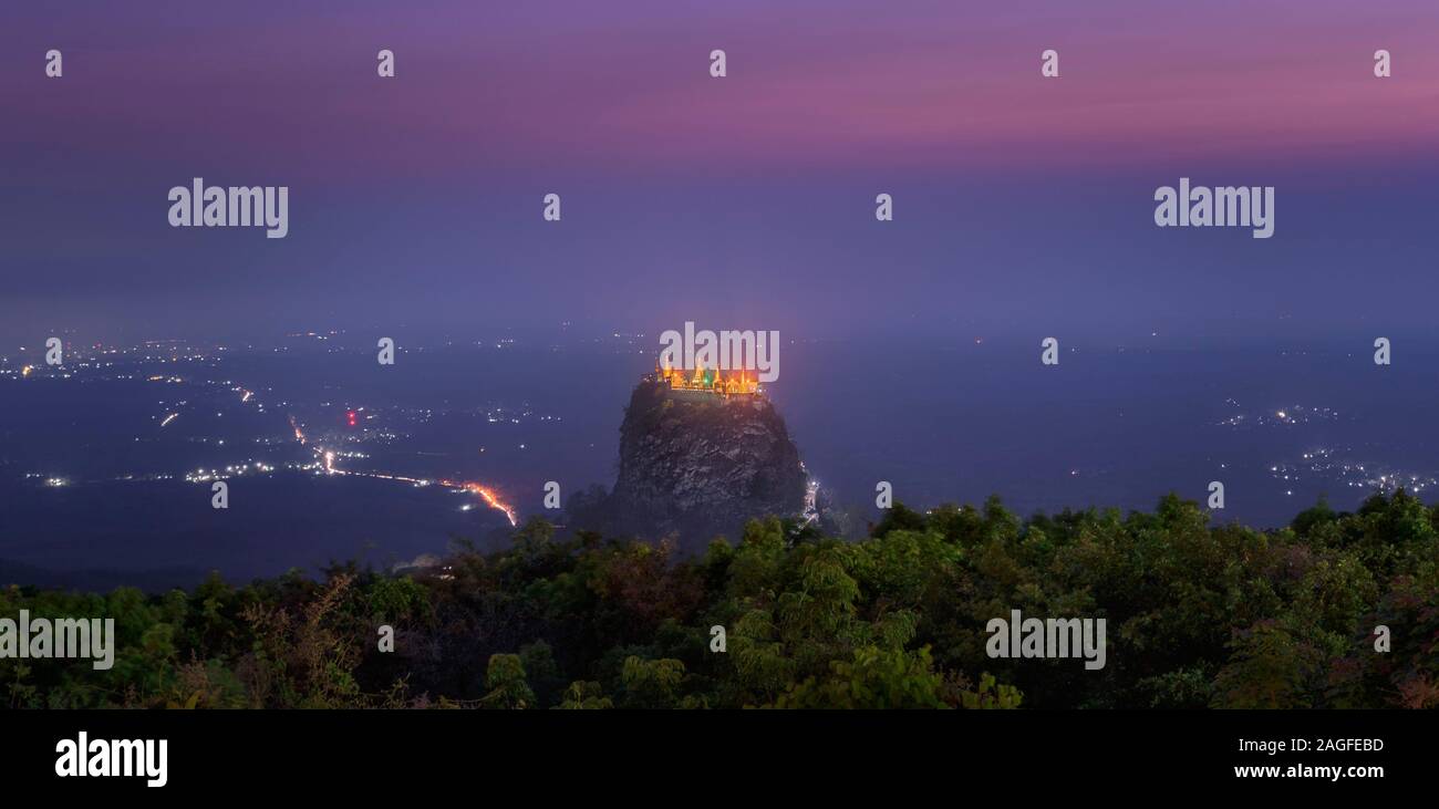 Monte Popa (Myanmar - Birmania) Foto Stock