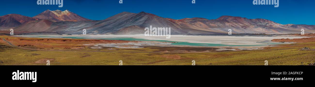 Super gigapan spettacolare di pietre rosse in Atacama Foto Stock