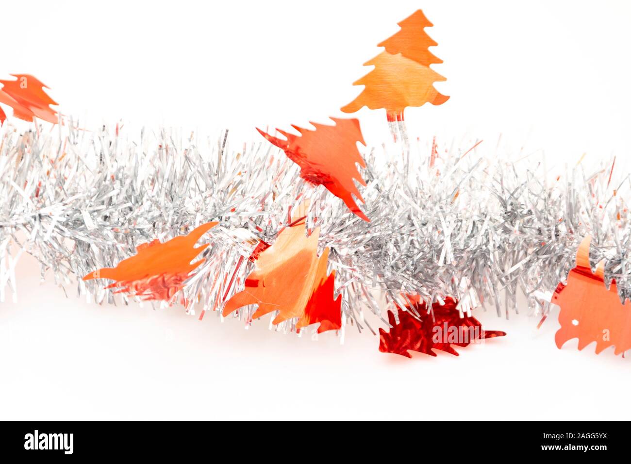 Decorazione di Natale banner isolato per addobbi per l'albero Foto Stock