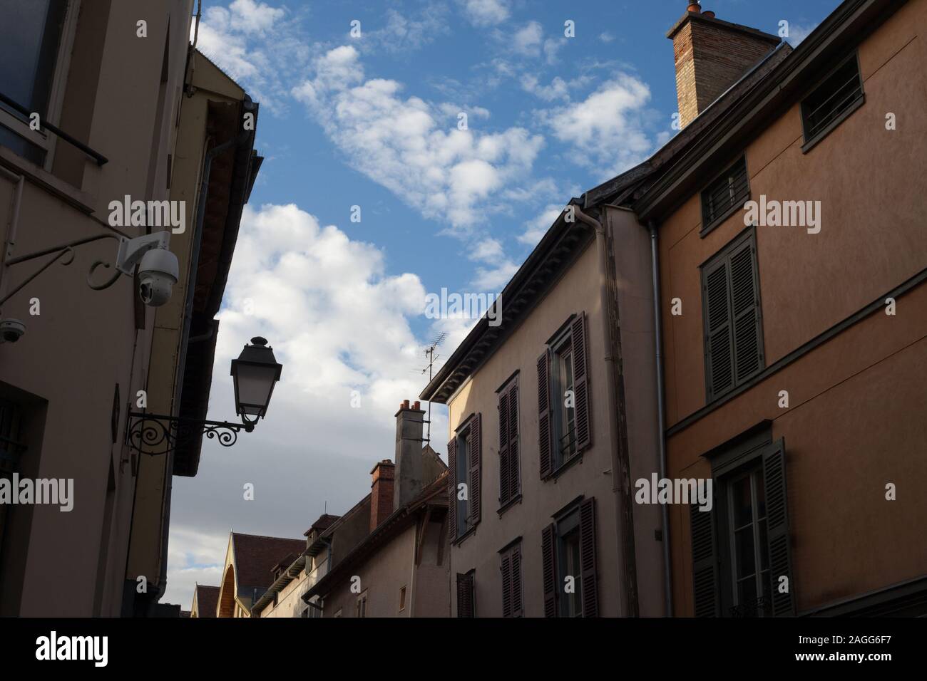 Troyes Francia, regione di campagna architettura medievale, dettagli Foto Stock