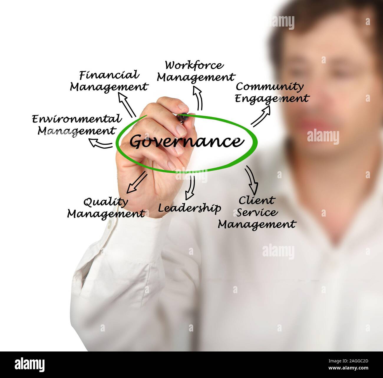 Schema di governance Foto Stock