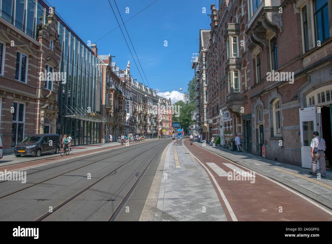 Marnixstraat Street a Amsterdam Paesi Bassi 2019 Foto Stock