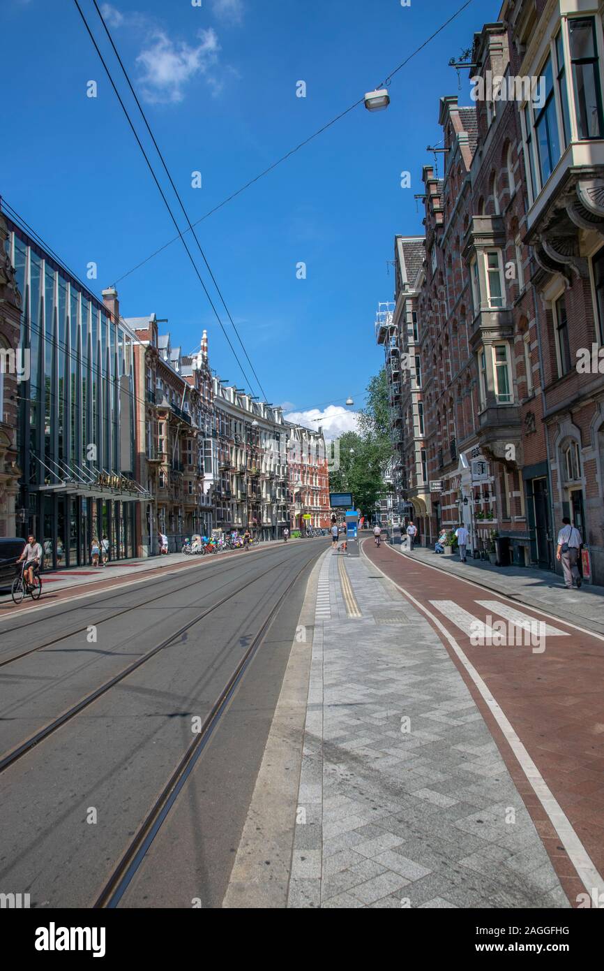 Marnixstraat Street a Amsterdam Paesi Bassi 2019 Foto Stock