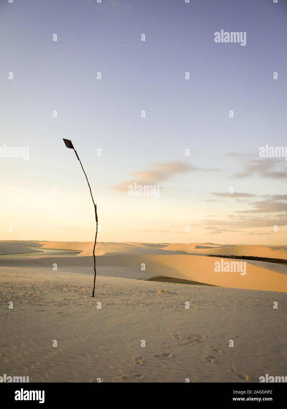 Le dune di sabbia del Lençóis Maranhenses National Park, il Maranhão, Brasile. Foto Stock