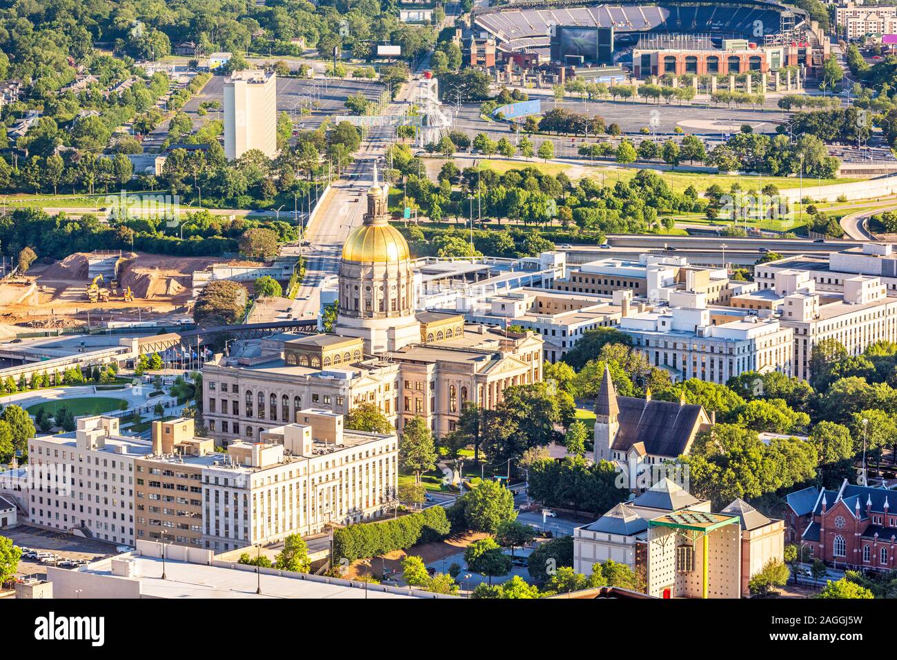 Georgia State Capitol Building in Atlanta, Georgia, Stati Uniti d'America. Foto Stock