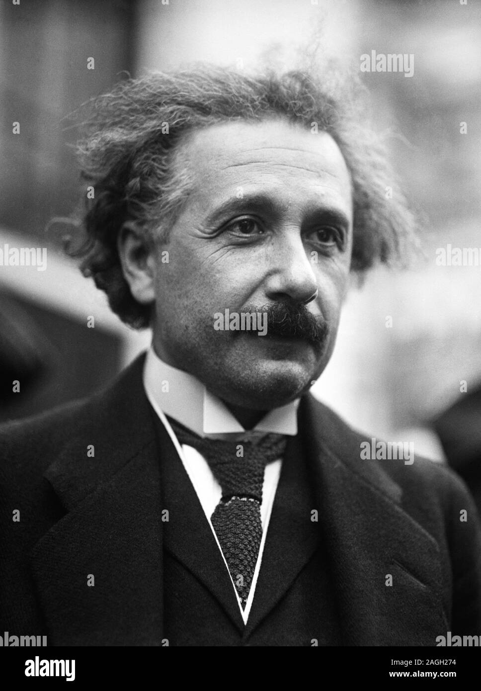Foto d'epoca del teorico fisico Albert Einstein (1879 - 1955). Foto di Harris & Ewing adottate a Washington DC circa 1921. Foto Stock