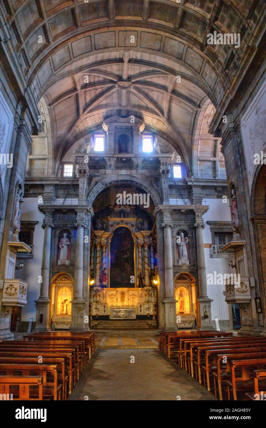 All'interno Grilos la chiesa di Porto, Portogallo Foto Stock