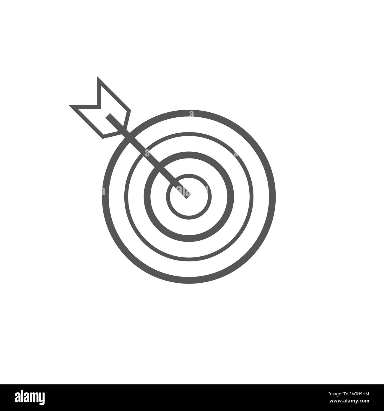 Icona target marketing graphic design unica icona illustrazione vettoriale. EPS 10 Illustrazione Vettoriale