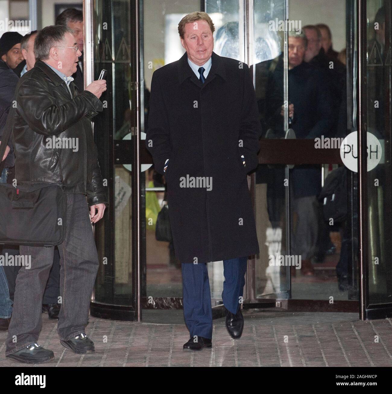 Tottenham football manager Harry Redknapp lasciando Southwark Crown Court dopo una cancellazione di evasione fiscale. Foto Stock