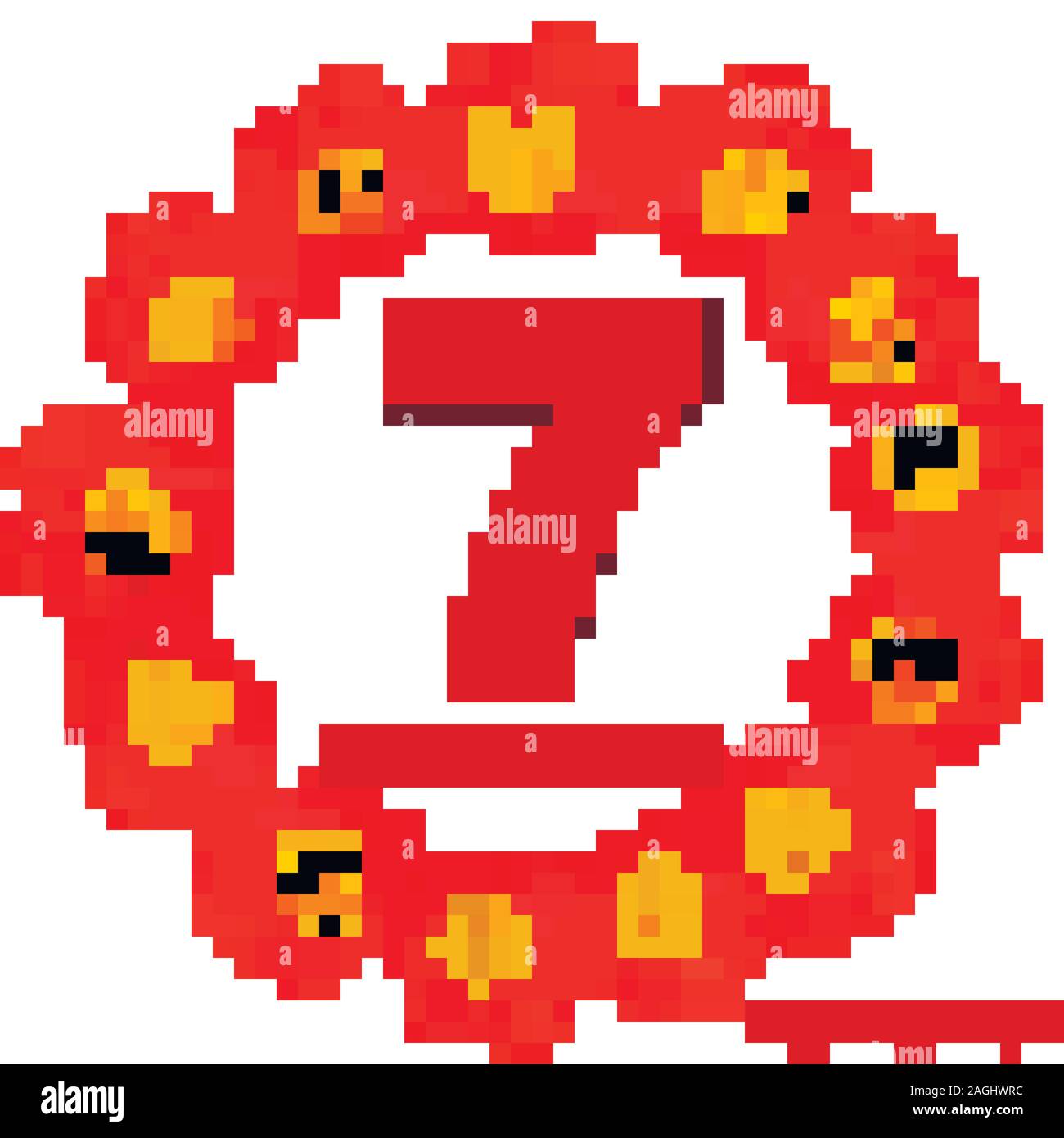 Dicembre 7 icona. Per la pianificazione di importanti giorno. Banner per i giorni festivi e giorni speciali. Dicembre 7th. Illustrazione Vettoriale. Illustrazione Vettoriale