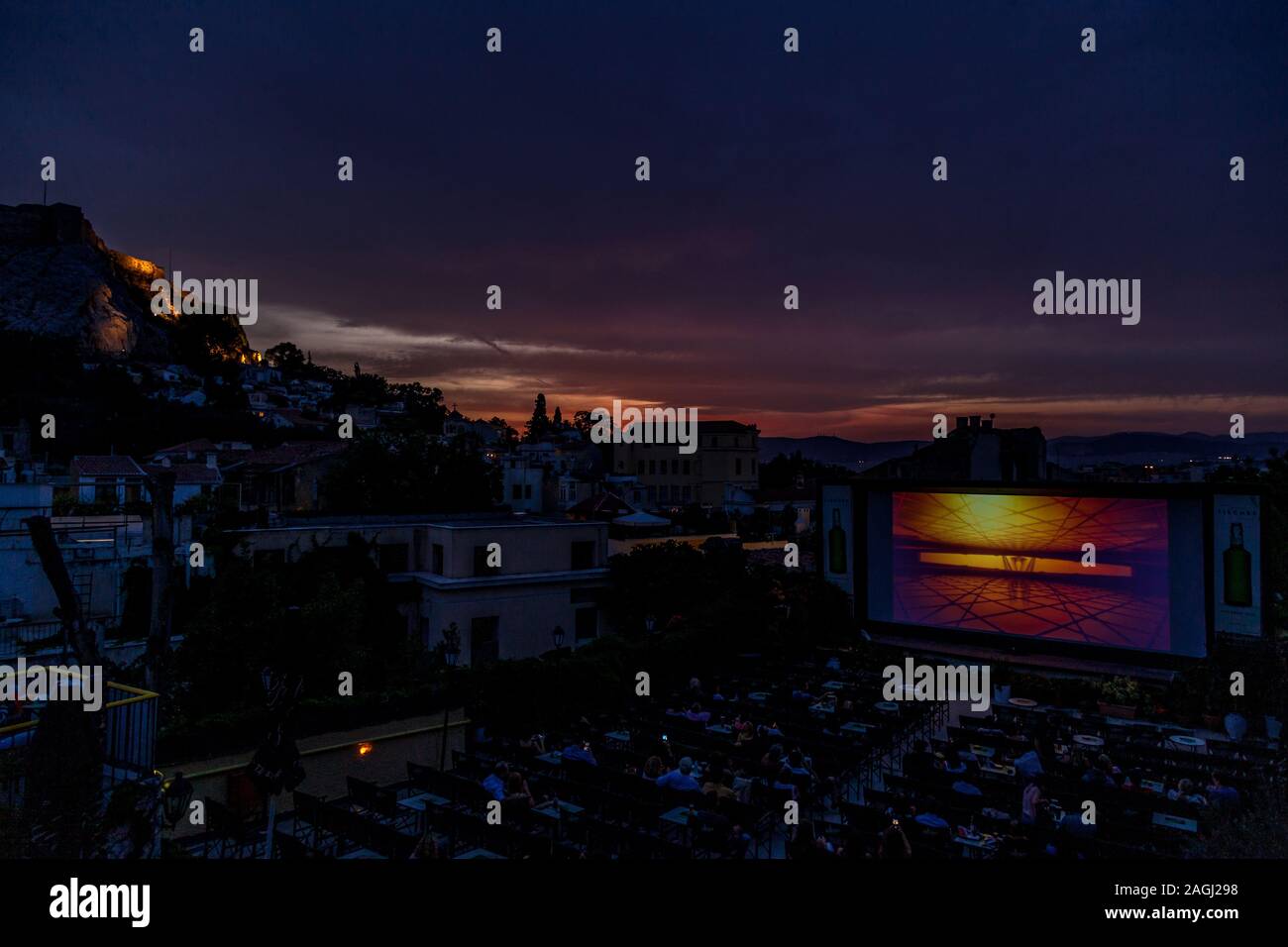 Cine Paris open-air Theatre di Atene, Grecia Foto Stock