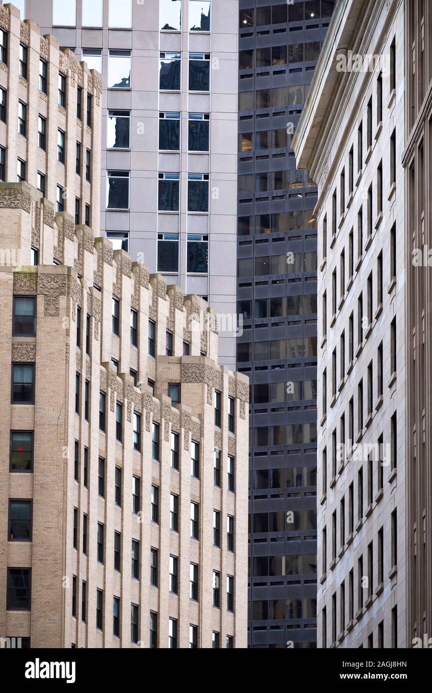 Edifici per uffici a Boston, MA, Stati Uniti d'America Foto Stock