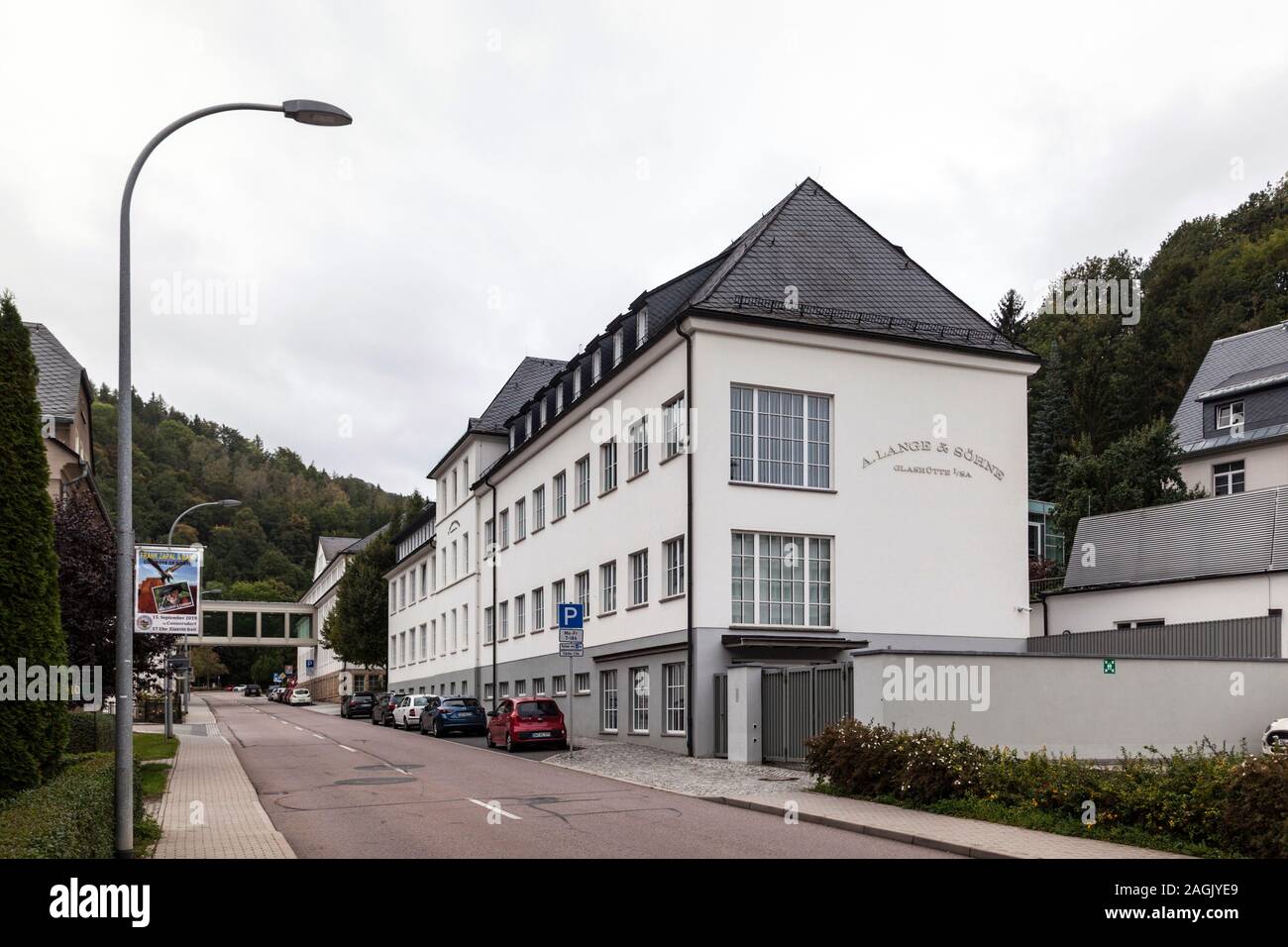 A. Lange & SOHNE è un produttore di orologi nel guardare la città di Glashutte, produttore di orologi di lusso. Foto Stock