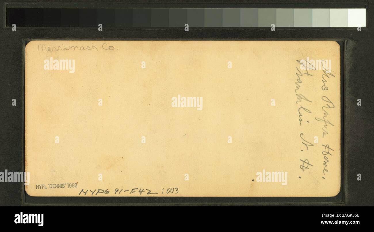 Onorevole Rufus Casa di Franklin, NH La Sig.ra Rufus Casa di Franklin, N.H.; la sig.ra Rufus Casa di Franklin, N.H. Foto Stock