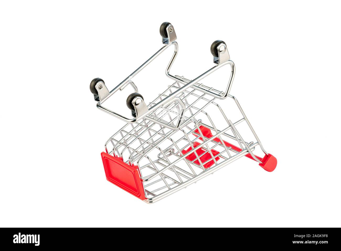 Carrello spesa isolato Foto Stock