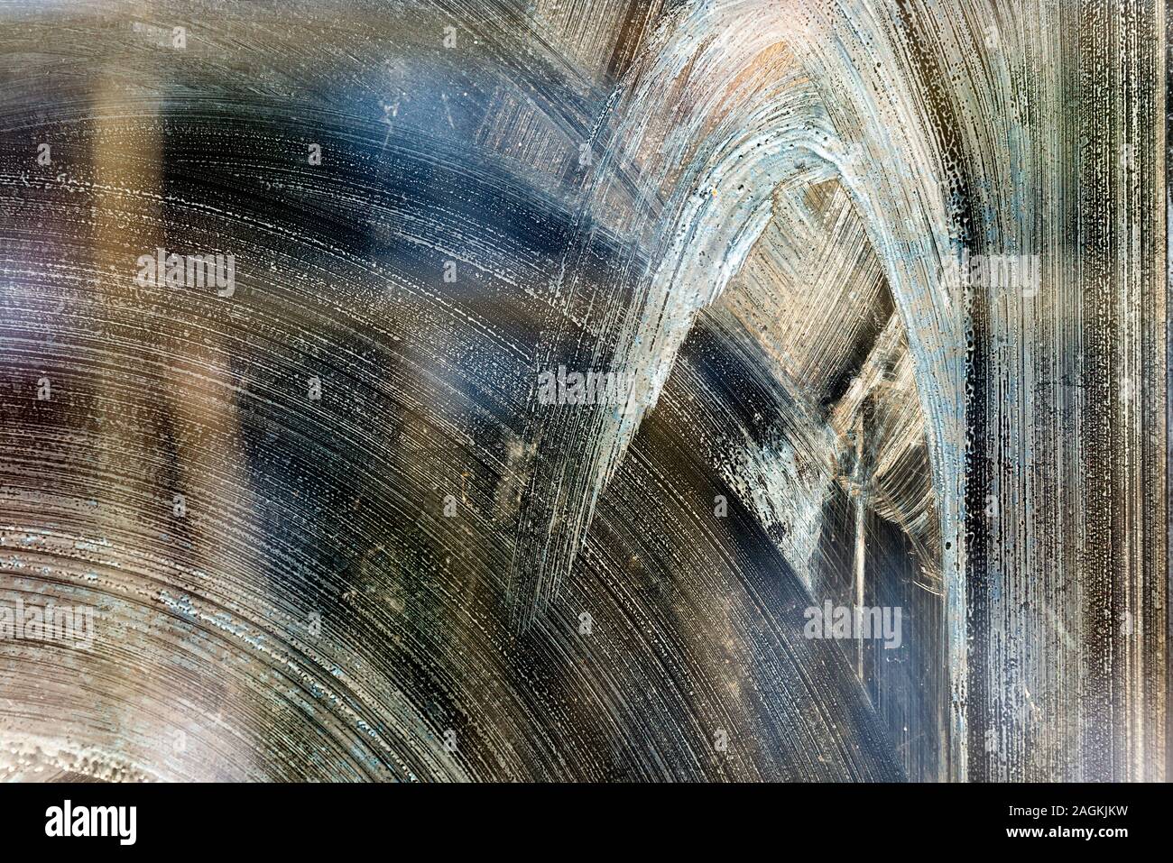 Il vetro sporco texture Foto Stock