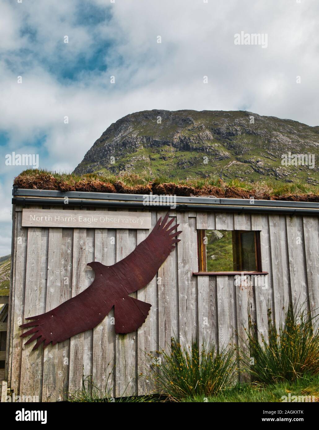 North Harris Eagle Observatory, Glean Meavaig, Isle Of Harris, Outer Hebrides, Scozia Foto Stock