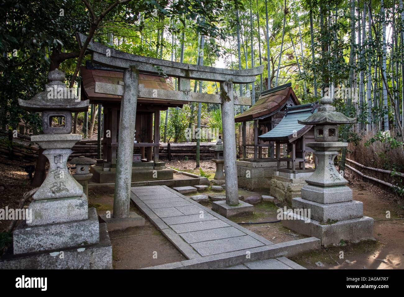 KYOTO, Giappone -17 novembre 2019: Shōren-in è un tempio buddista a Kyoto, in Giappone. Noto anche come il Palazzo Awata, fu costruita nel tardo XIII centu Foto Stock