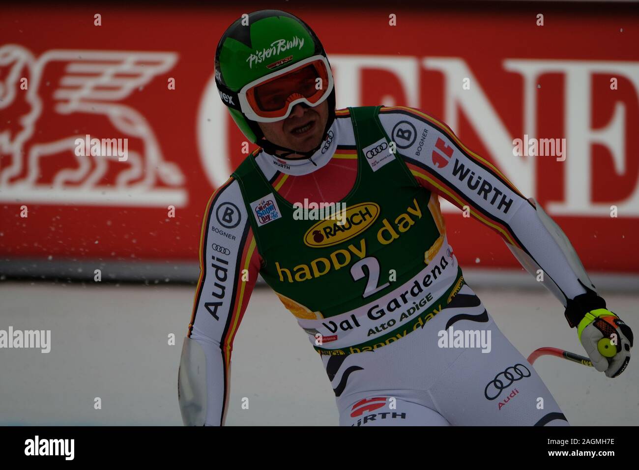 La Val Gardena, Italia, 20 dic. 2019, Andreas sander (GER) durante la Coppa del Mondo di sci FIS 2019 - Super G maschile - Sci - Credit: LPS/Roberto Tommasini/Alamy Live News Foto Stock