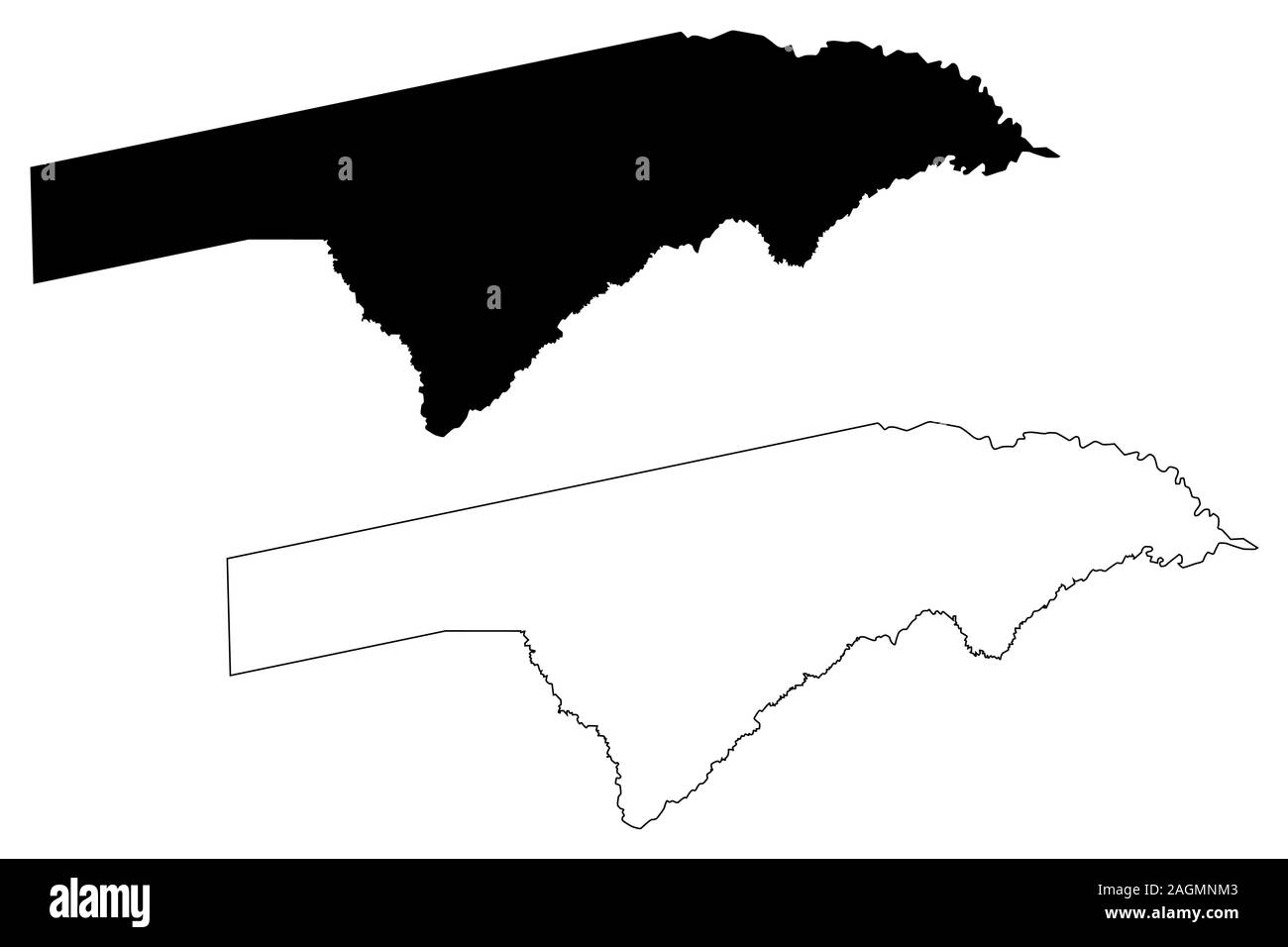 Zambesi regione (regioni della Namibia, Repubblica di Namibia) mappa illustrazione vettoriale, scribble schizzo Caprivi Regione mappa Illustrazione Vettoriale