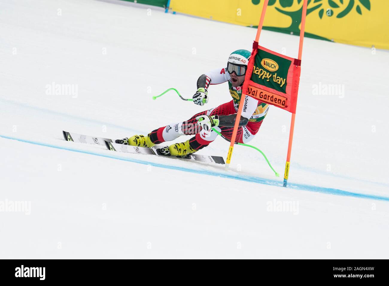 La Val Gardena, Italia il 20 dicembre 2019. KRIECHMAYR Vincent durante il pre gara ispezione della Saslong corso per l'Audi FIS Coppa del Mondo di sci alpino maschile Foto Stock