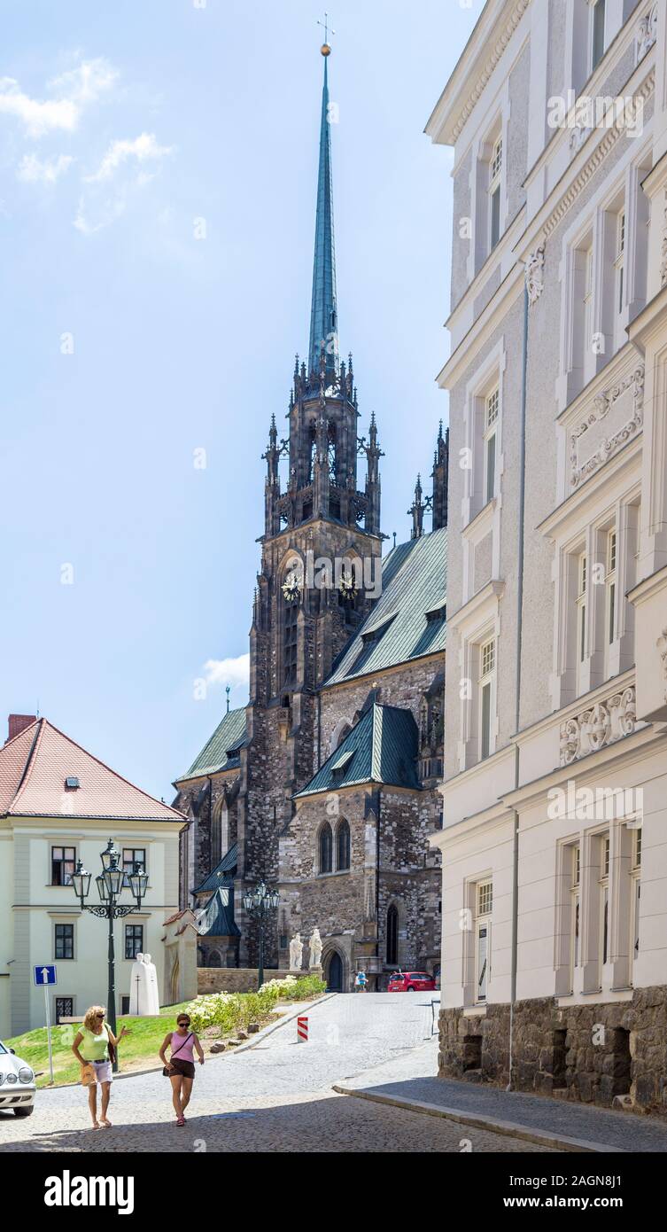 Cattedrale di San Pietro e di San Paolo, Brno, Repubblica Ceca, Europa Foto Stock