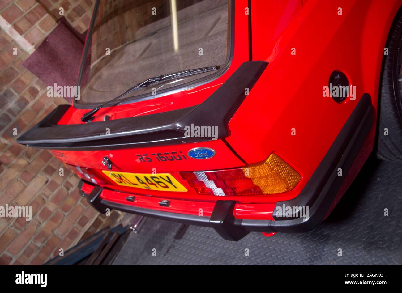 1983 Mark 3 Ford Escort RS1600i retro hot berlina auto Foto Stock