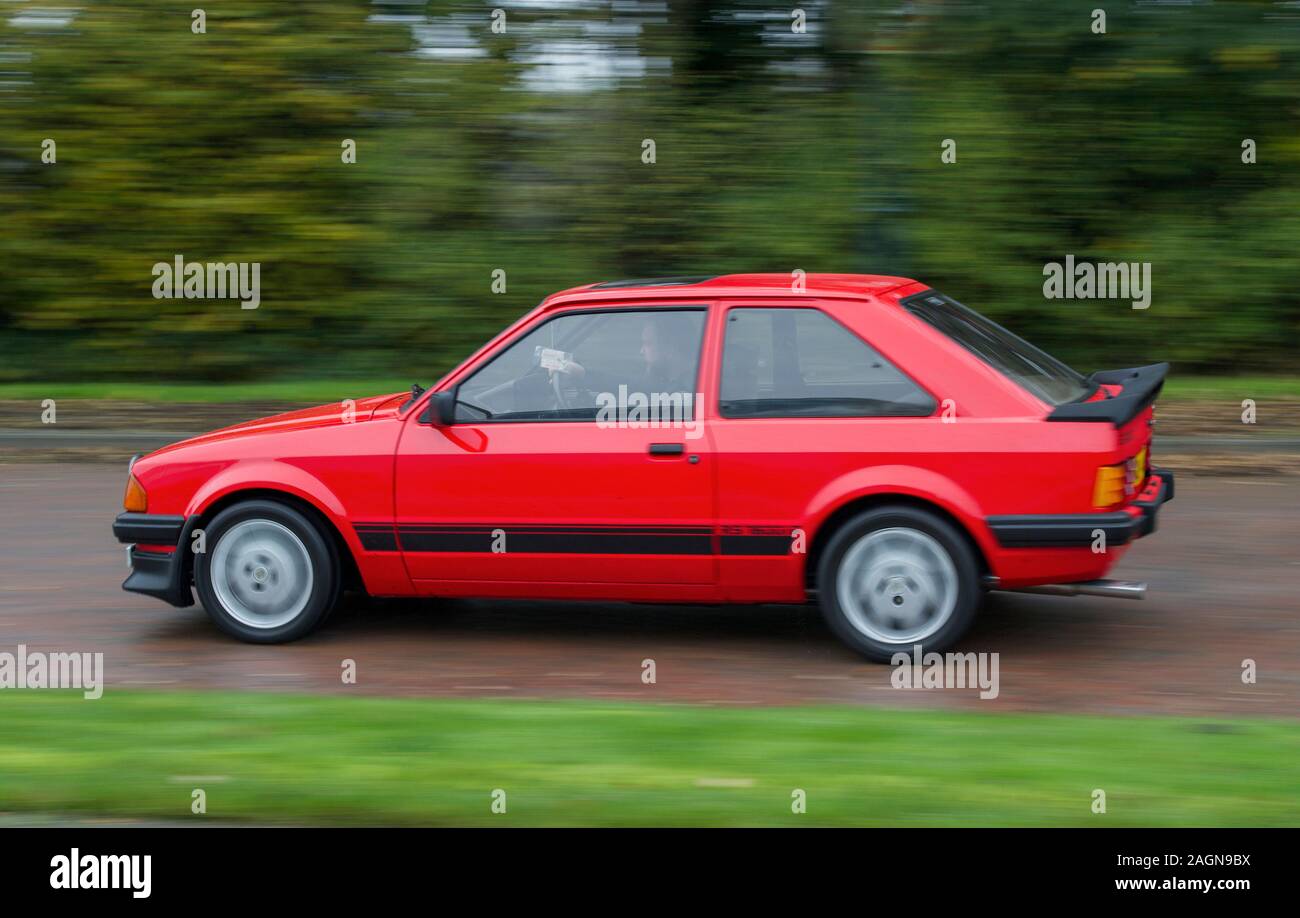 1983 Mark 3 Ford Escort RS1600i retro hot berlina auto Foto Stock