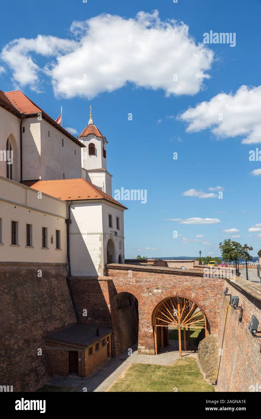 Al Castello di Spilberk, Brno, Repubblica Ceca, Europa Foto Stock
