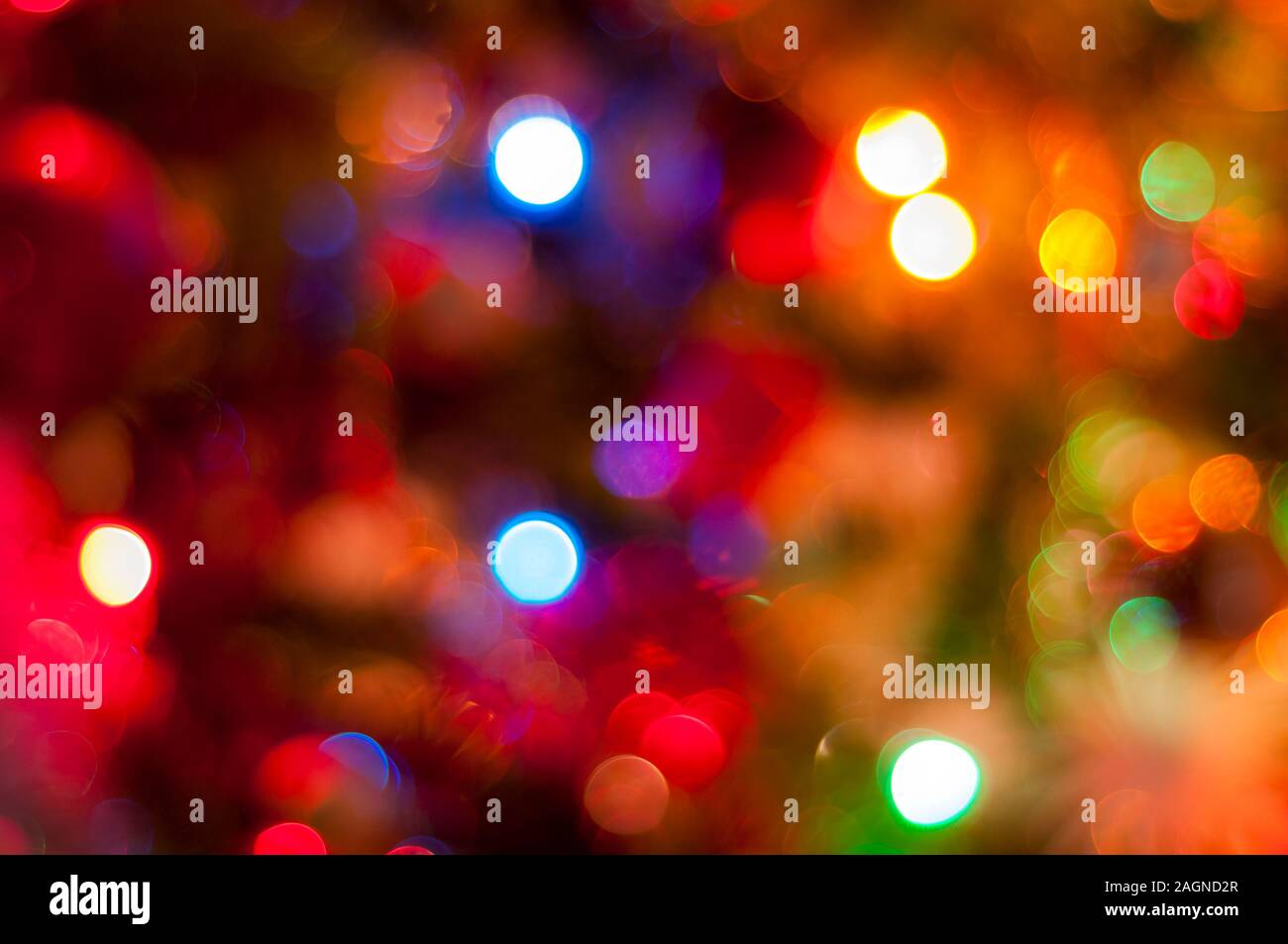 Fuori fuoco Decorazione per albero di Natale sfondo concetto idea Foto Stock