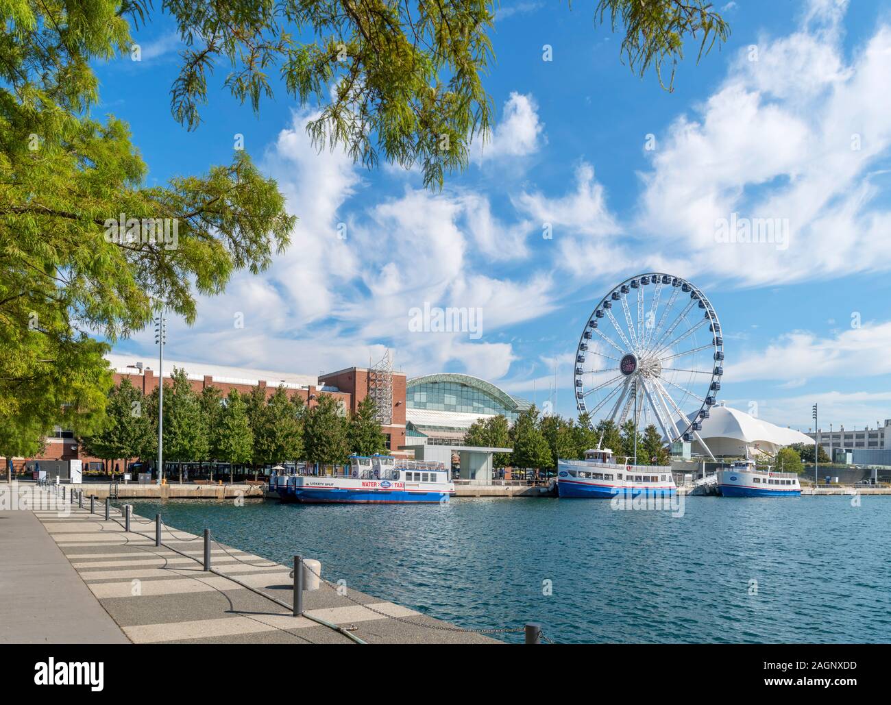 Il Navy Pier, Chicago, Illinois, Stati Uniti d'America. Foto Stock