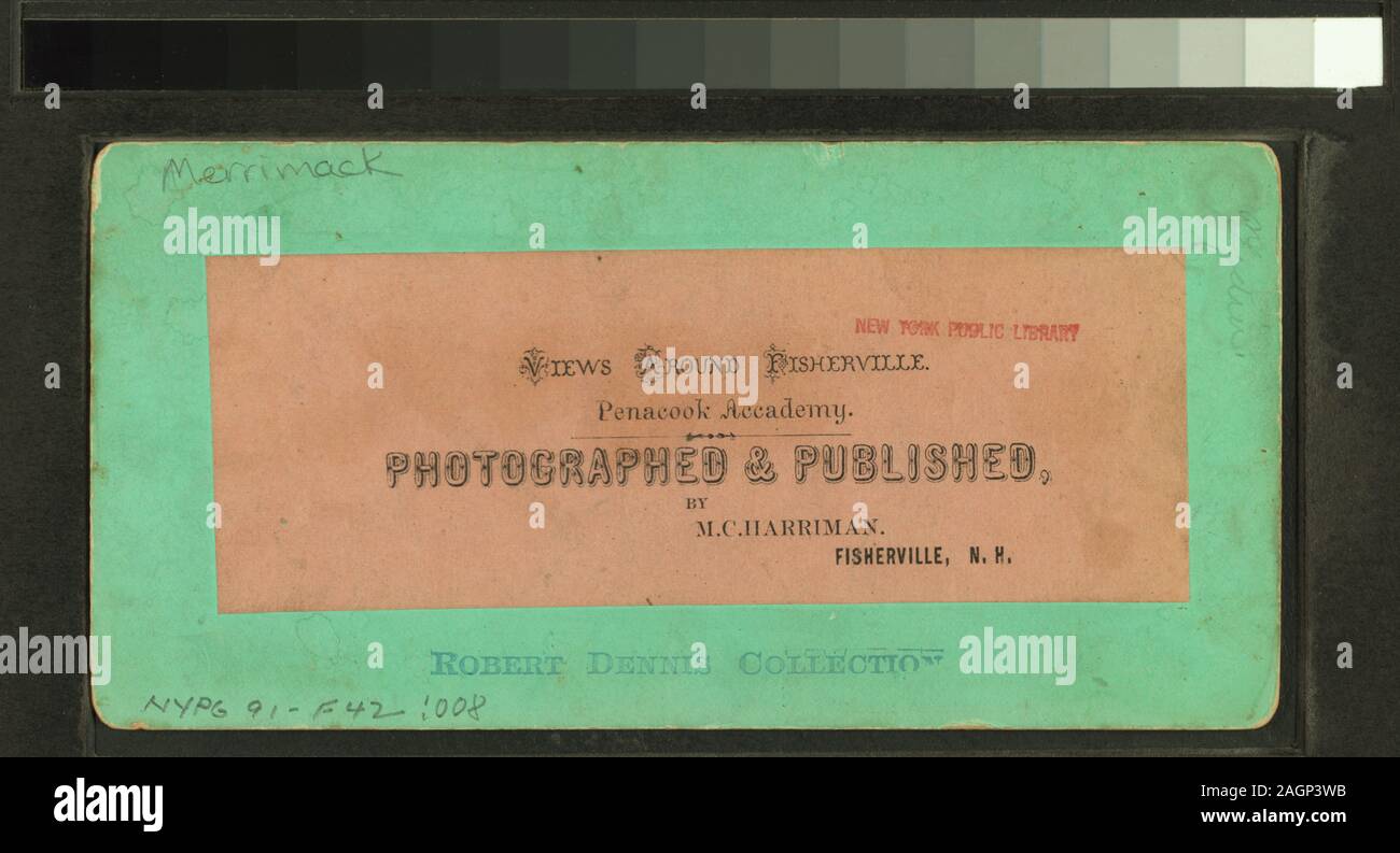 Accademia Penacook, Fisherville, NH Penacook Academy, Fisherville, N.H.; Penacook Academy, Fisherville, N.H. Foto Stock