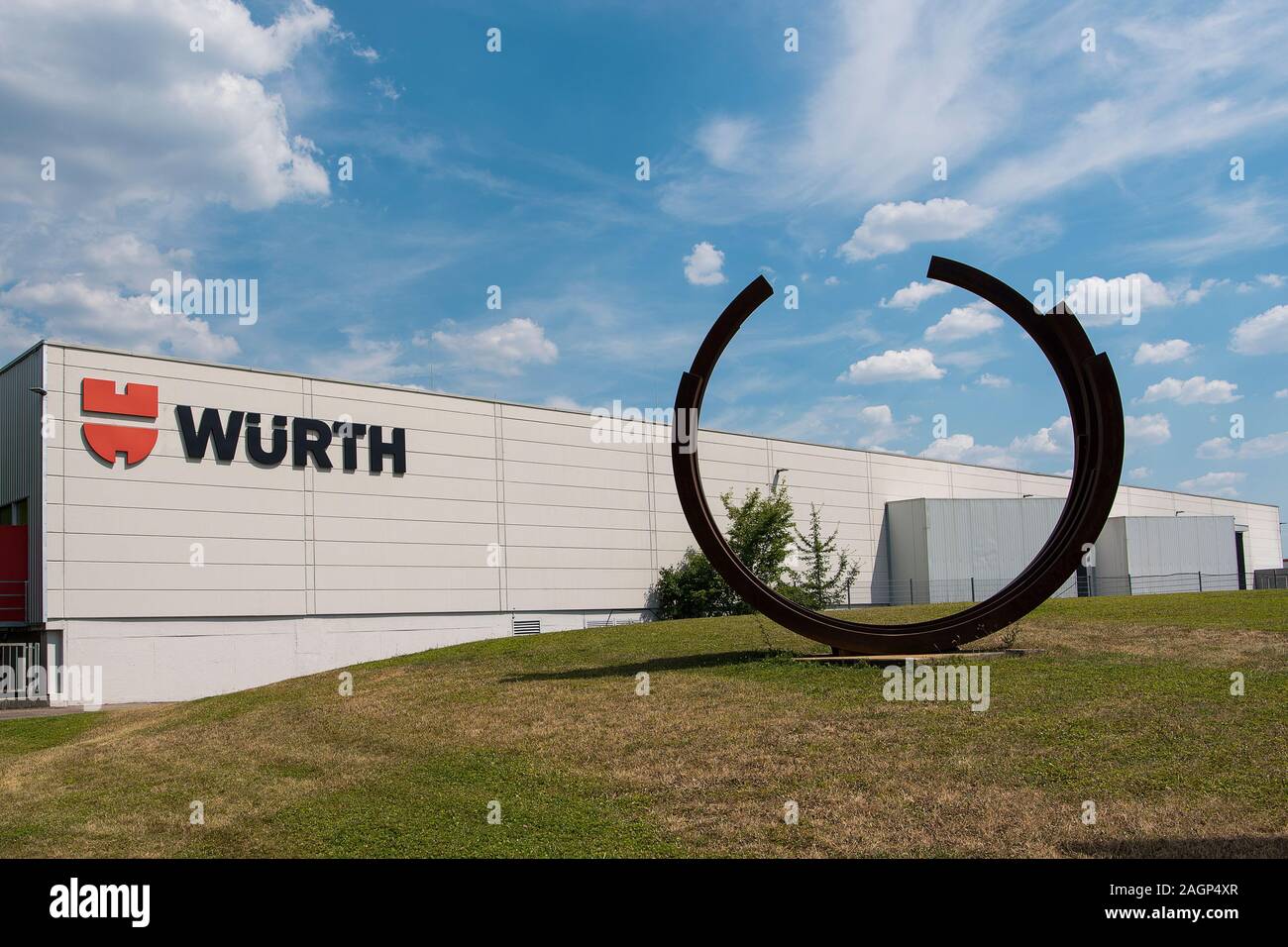Künzelsau, Baviera, Germania - Luglio 25, 2019; Wurth filiale vendite e museo a Gaisbach, un leader mondiale nei materiali di assemblaggio e montaggio mater Foto Stock