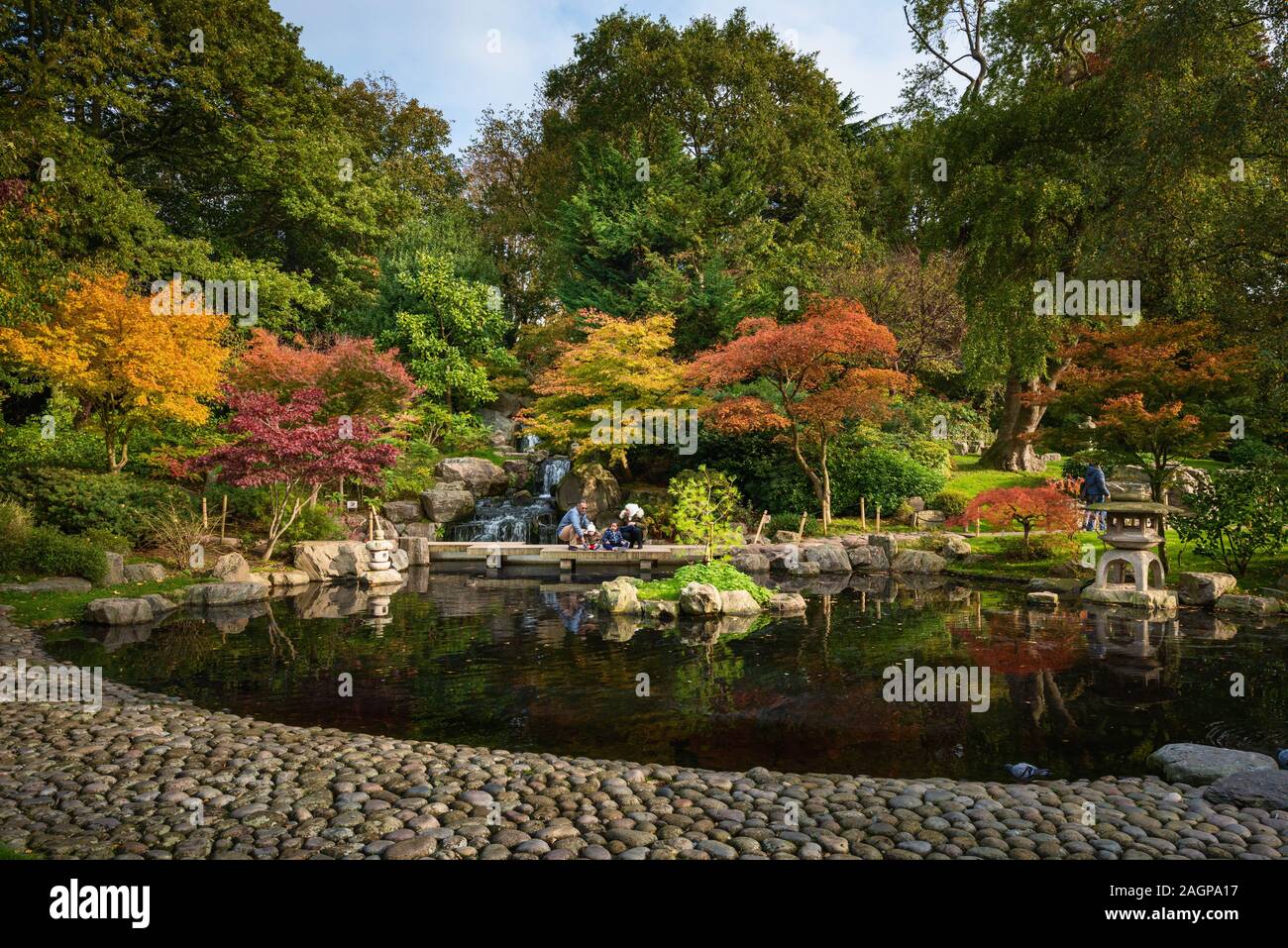 Kyoto Garden, Holland Park, London, Regno Unito Foto Stock