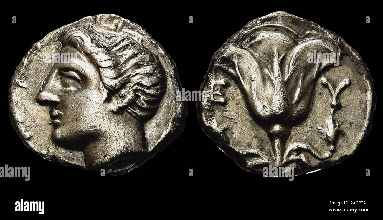 Memnone di Rodi. Dracma. Museo: Collezione privata. Autore: Monete antiche del Gabinetto Numismatico. Foto Stock